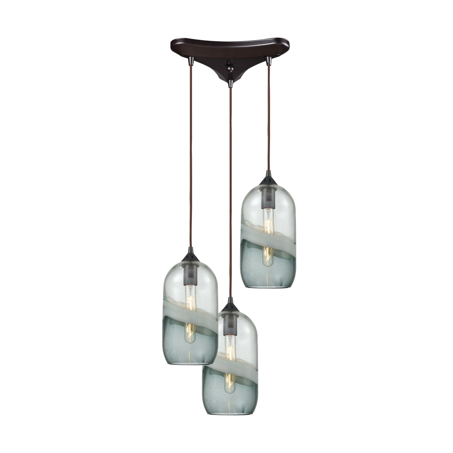 ELK SHOWROOM 25102/3 Sutter Creek 12'' Wide 3-Light Pendant - Oil Rubbed Bronze