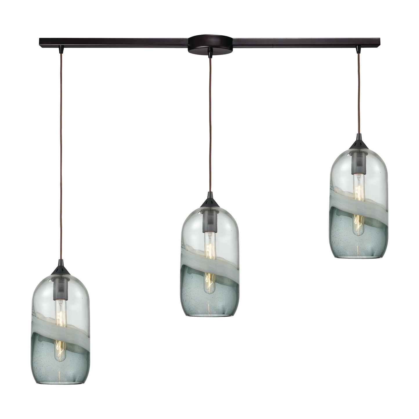 ELK SHOWROOM 25102/3L Sutter Creek 38'' Wide 3-Light Pendant - Oil Rubbed Bronze