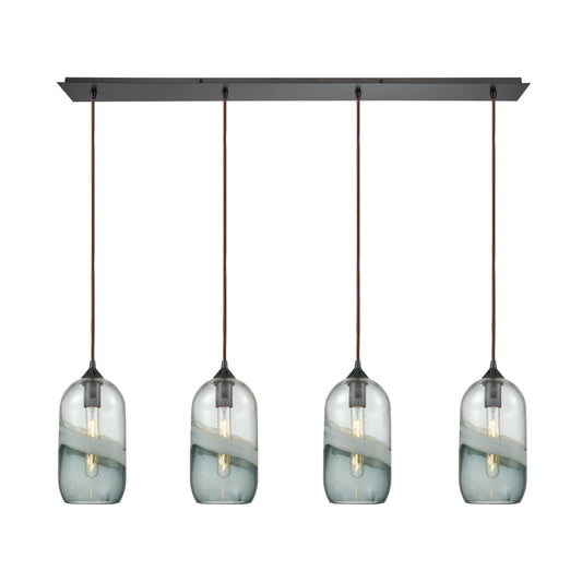 ELK SHOWROOM 25102/4LP Sutter Creek 46'' Wide 4-Light Pendant - Oil Rubbed Bronze