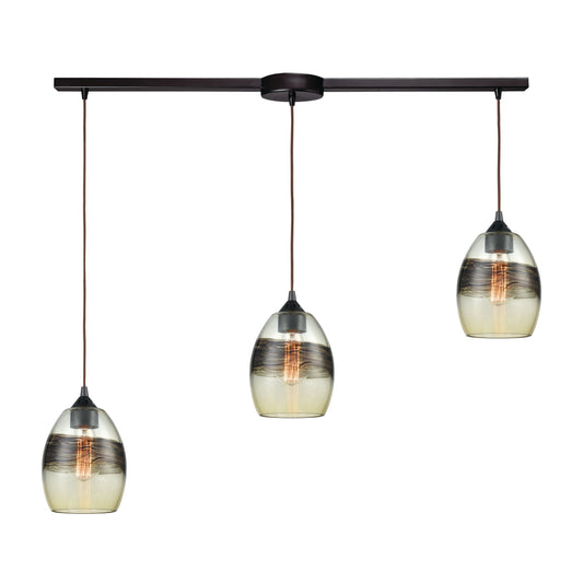 ELK SHOWROOM 25122/3L Whisp 38'' Wide 3-Light Multi Pendant - Oil Rubbed Bronze