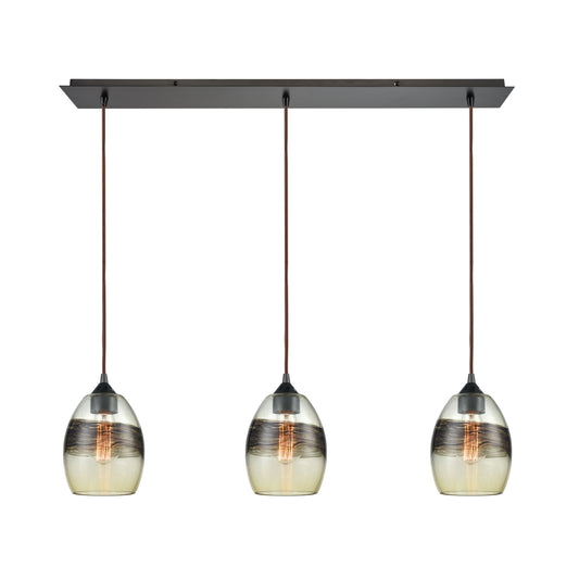 ELK SHOWROOM 25122/3LP Whisp 36'' Wide 3-Light Multi Pendant - Oil Rubbed Bronze