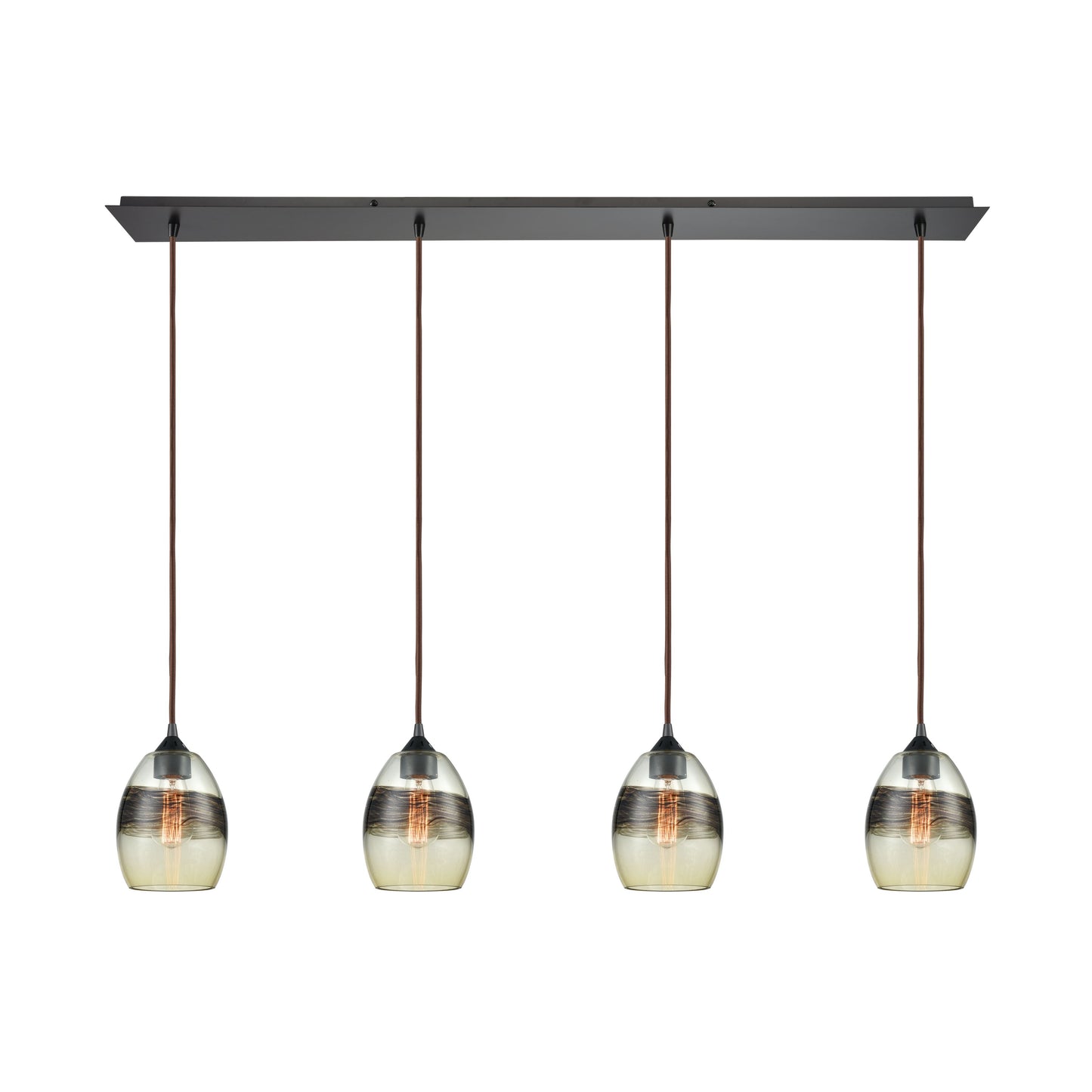 ELK SHOWROOM 25122/4LP Whisp 46'' Wide 4-Light Multi Pendant - Oil Rubbed Bronze