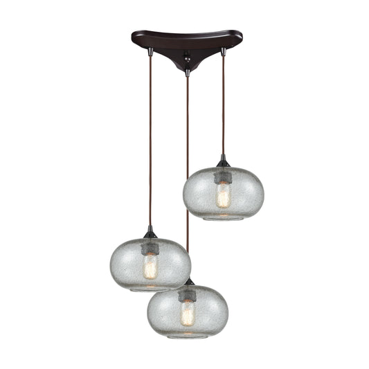 ELK SHOWROOM 25124/3 Volace 12'' Wide 3-Light Pendant - Oil Rubbed Bronze