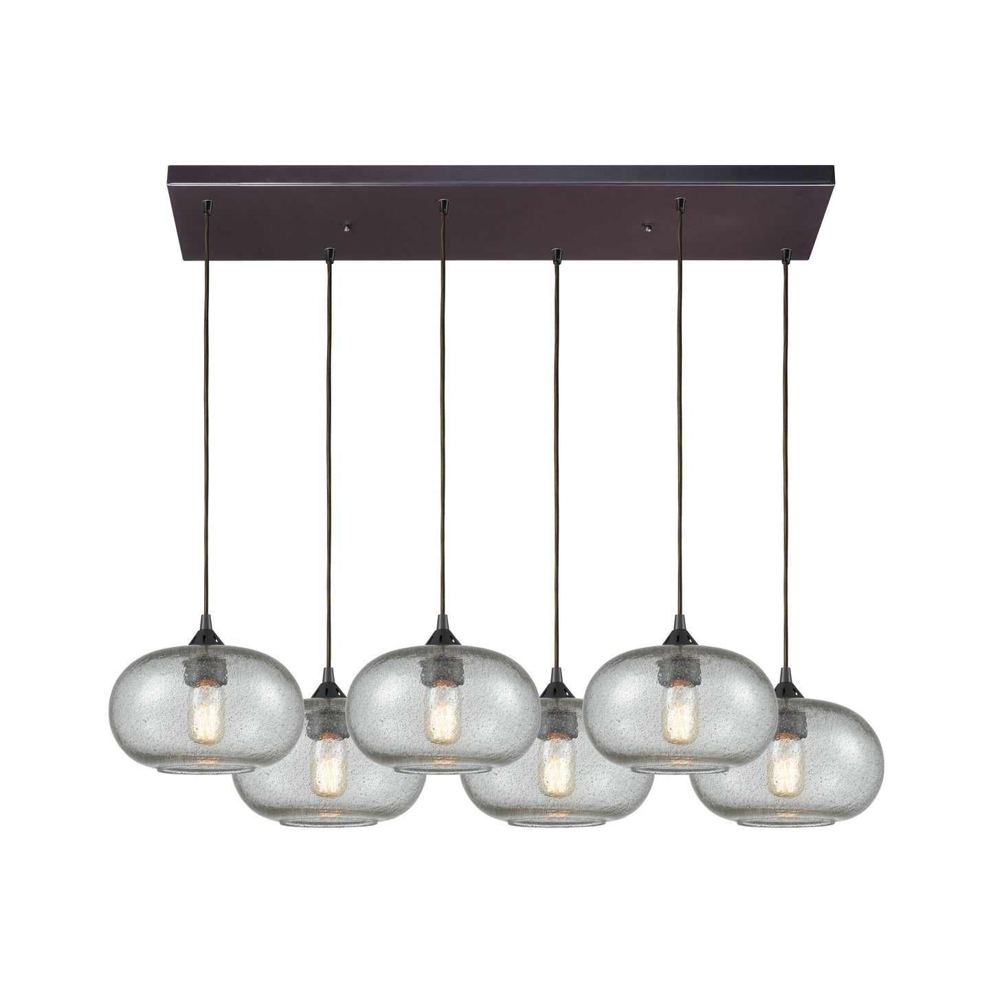 ELK SHOWROOM 25124/6RC Volace 32'' Wide 6-Light Pendant - Oil Rubbed Bronze