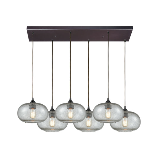 ELK SHOWROOM 25124/6RC Volace 32'' Wide 6-Light Pendant - Oil Rubbed Bronze