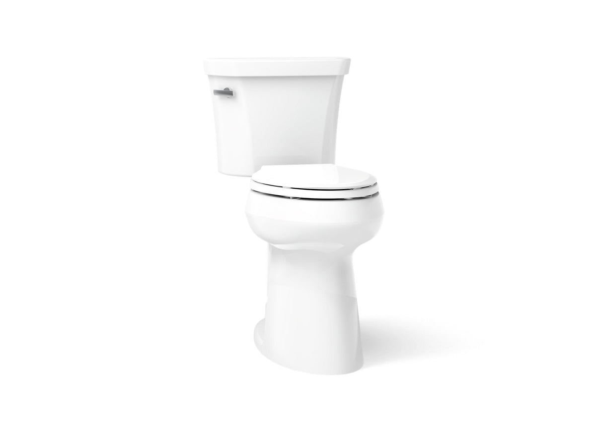 KOHLER K-25224-0 Highline Tall Two-Piece Elongated Toilet, 1.28 Gpf - White