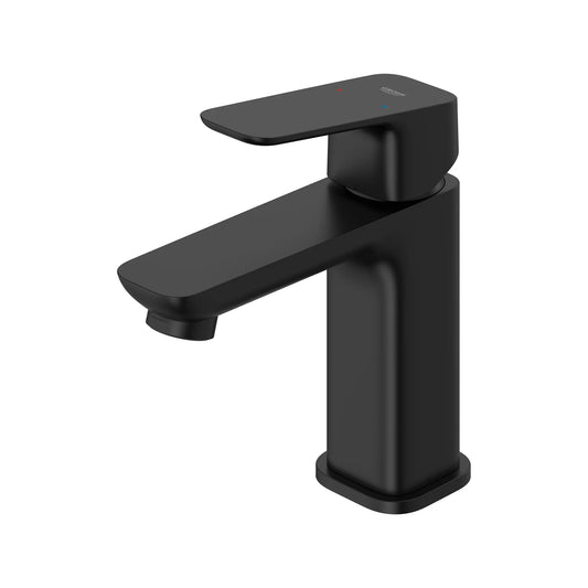 GROHE 1018992430 Cubeo Single Hole Single Handle S-Size Bathroom Faucet, Less Drain, 1.2 gpm - Matte Black