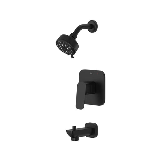 GROHE 1053802430 Cubeo Pressure Balance Valve Tub/Shower Trim Kit - Matte Black