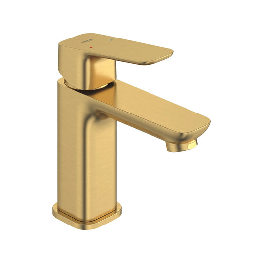 GROHE 101899GN00 Cubeo Single Hole Single Handle S-Size Bathroom Faucet, Less Drain, 1.2 gpm - Brushed Cool Sunrise