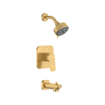 GROHE 105380GN00 Cubeo Pressure Balance Valve Tub/Shower Trim Kit - Brushed Cool Sunrise