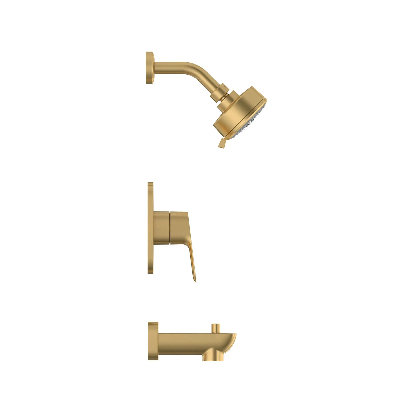 GROHE 105380GN00 Cubeo Pressure Balance Valve Tub/Shower Trim Kit - Brushed Cool Sunrise