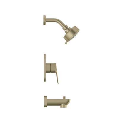 GROHE 105380EN00 Cubeo Pressure Balance Valve Tub/Shower Trim Kit - Brushed Nickel
