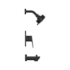 GROHE 1053802430 Cubeo Pressure Balance Valve Tub/Shower Trim Kit - Matte Black