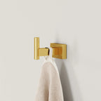 GROHE 40511GN1 Essentials Cube Robe Hook - Brushed Cool Sunrise