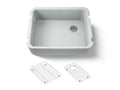 KOHLER K-25766-95 Ironridge 28" Undermount Single-Bowl Farmhouse Kitchen Sink - Ice Grey