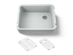 KOHLER K-25766-95 Ironridge 28" Undermount Single-Bowl Farmhouse Kitchen Sink - Ice Grey
