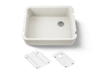 KOHLER K-25766-96 Ironridge 28" Undermount Single-Bowl Farmhouse Kitchen Sink - Biscuit