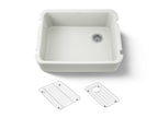 KOHLER K-25766-NY Ironridge 28" Undermount Single-Bowl Farmhouse Kitchen Sink - Dune