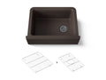 KOHLER K-25787-CM2 Cairn 29-11/16" Undermount Single-Bowl Farmhouse Kitchen Sink - Matte Brown