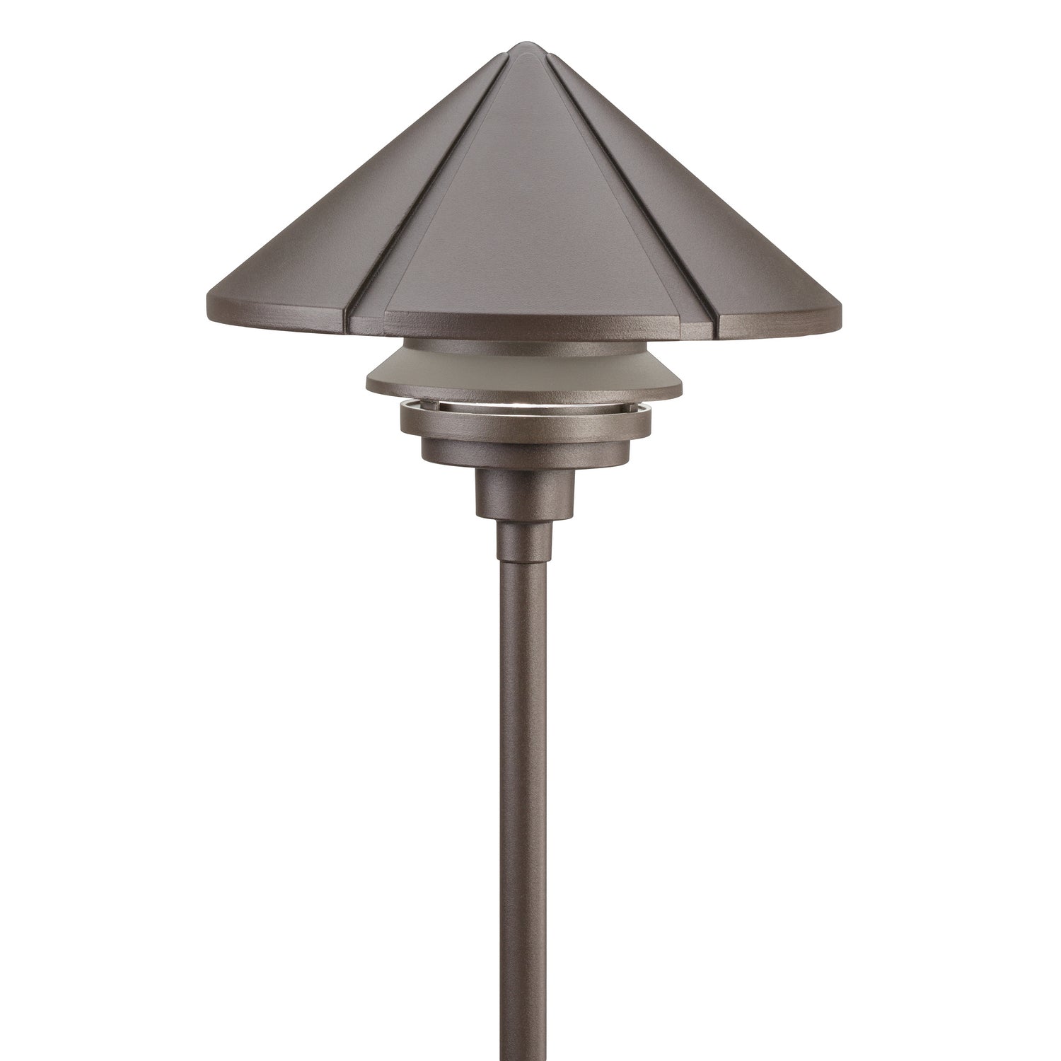 KICHLER 15211AZT Large One Tier 120V Path Light Textured Architectural Bronze