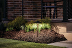KICHLER 15410AZT 8" Dome Short Stem 12V Path Light Textured Architectural Bronze
