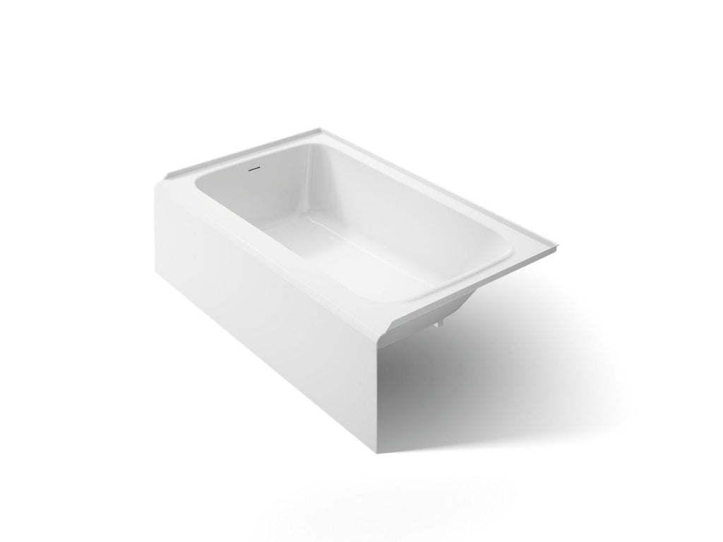 KOHLER K-25832-LA-0 Avec 60" X 36" Alcove Bath, Left Drain - White