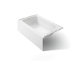 KOHLER K-25832-LA-0 Avec 60" X 36" Alcove Bath, Left Drain - White