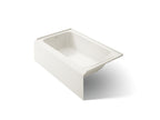 KOHLER K-25832-LA-96 Avec 60" X 36" Alcove Bath, Left Drain - Biscuit
