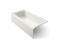 KOHLER K-25834-LA-96 Avec 72" X 36" Alcove Bath, Left Drain - Biscuit