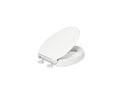 KOHLER K-25875-0 Hyten Elevated Quiet-Close Elongated Toilet Seat - White