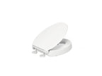 KOHLER K-25875-0 Hyten Elevated Quiet-Close Elongated Toilet Seat - White
