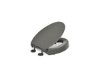 KOHLER K-25875-58 Hyten Elevated Quiet-Close Elongated Toilet Seat - Thunder Grey