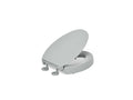 KOHLER K-25875-95 Hyten Elevated Quiet-Close Elongated Toilet Seat - Ice Grey