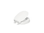 KOHLER K-25876-0 Hyten Elevated Quiet-Close Round-Front Toilet Seat - White