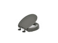 KOHLER K-25876-58 Hyten Elevated Quiet-Close Round-Front Toilet Seat - Thunder Grey