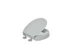 KOHLER K-25876-95 Hyten Elevated Quiet-Close Round-Front Toilet Seat - Ice Grey