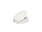 KOHLER K-25876-96 Hyten Elevated Quiet-Close Round-Front Toilet Seat - Biscuit