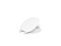 KOHLER K-25884-0 Triko Quiet-Close Round-Front Toilet Seat - White