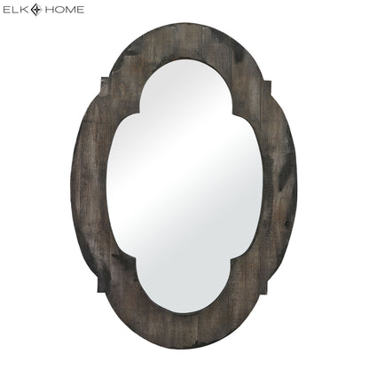 MARKETPLACE 26-8654 Wood Framed Wall Mirror - Aged Gray