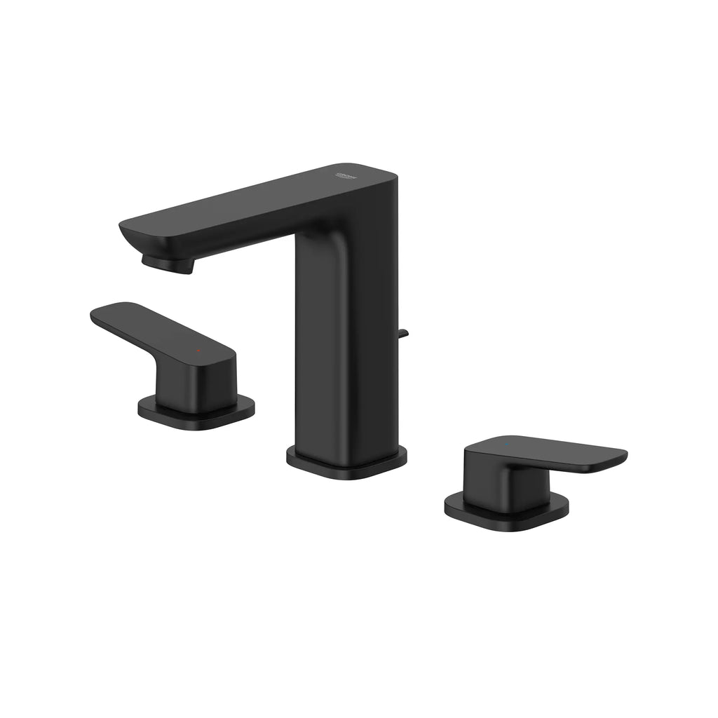 GROHE 1019222430 Cubeo 8" Widespread 2-Handle Bathroom Faucet, 1.2 gpm - Matte Black