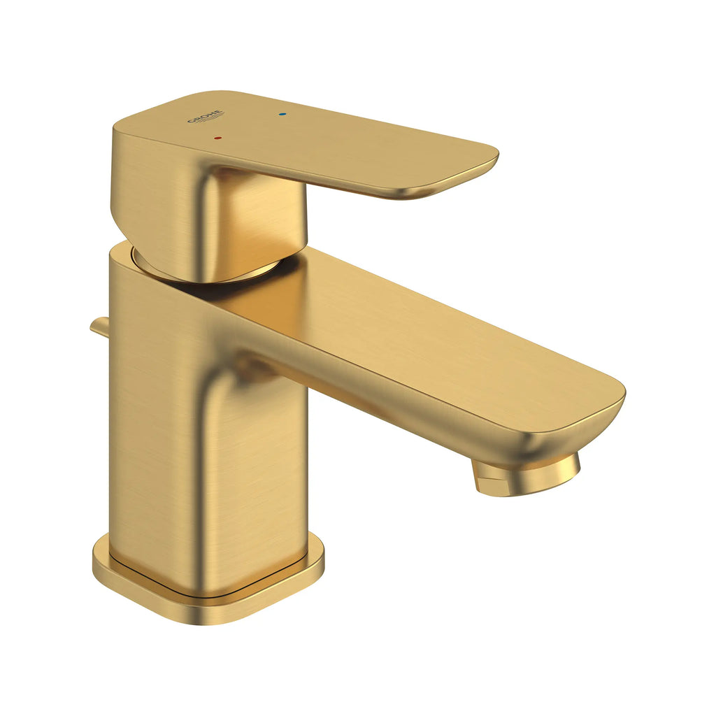 GROHE 101897GN00 Cubeo Single Hole Single Handle XS-Size Bathroom Faucet, 1.2 gpm - Brushed Cool Sunrise