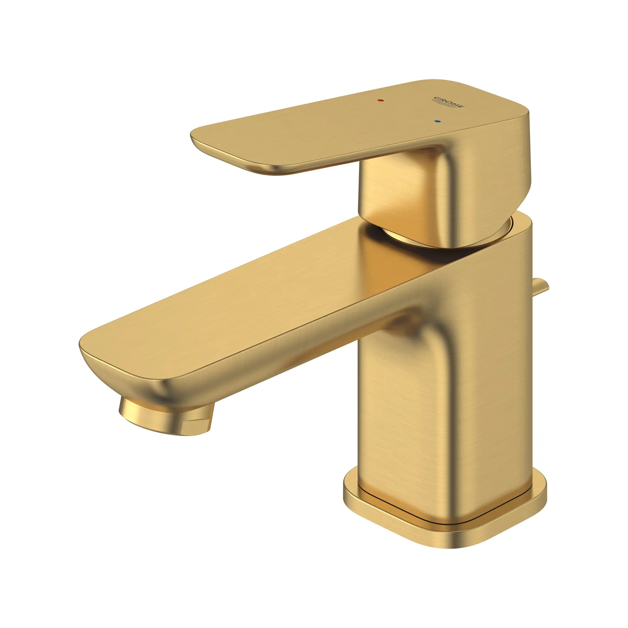 GROHE 101897GN00 Cubeo Single Hole Single Handle XS-Size Bathroom Faucet, 1.2 gpm - Brushed Cool Sunrise