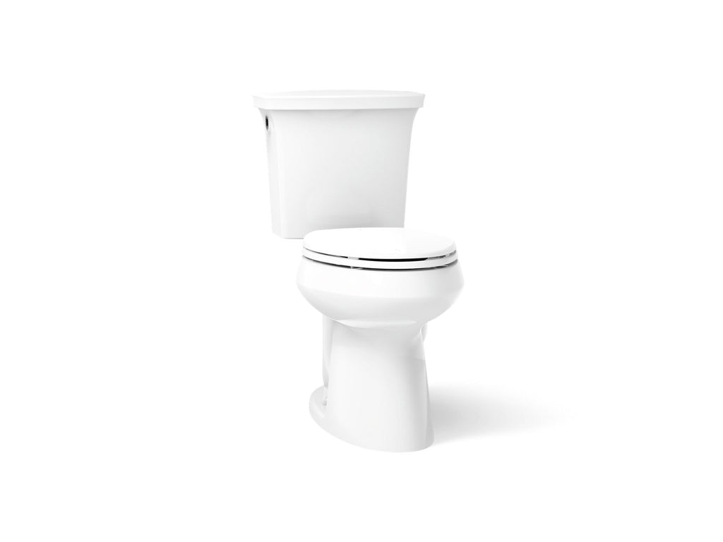 KOHLER K-26076-0 Intrepid The Complete Solution two-piece elongated toilet, 1.28 gpf - White