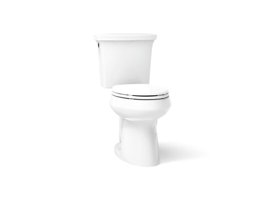 KOHLER K-26076-0 Intrepid The Complete Solution two-piece elongated toilet, 1.28 gpf - White