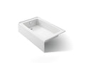KOHLER K-26107-LA-0 Entity 60" X 36" Alcove Bath With Left Drain - White