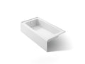 KOHLER K-26108-LA-0 Entity 60" X 32" Alcove Bath With Left Drain - White