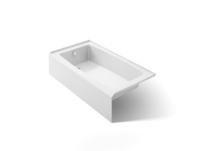 KOHLER K-26108-LA-0 Entity 60" x 32" alcove bath with left drain - White