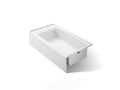 KOHLER K-26108-RA-0 Entity 60" X 32" Alcove Bath With Right Drain - White