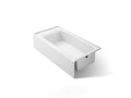 KOHLER K-26109-RA-0 Entity 60" X 30" Alcove Bath Right Drain - White