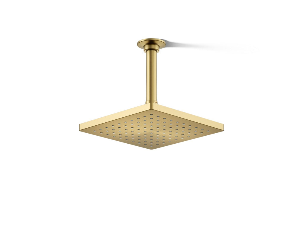 KOHLER K-26148-2MB Honesty 8" Single-Function Rainhead, 2.5 Gpm - Vibrant Brushed Moderne Brass